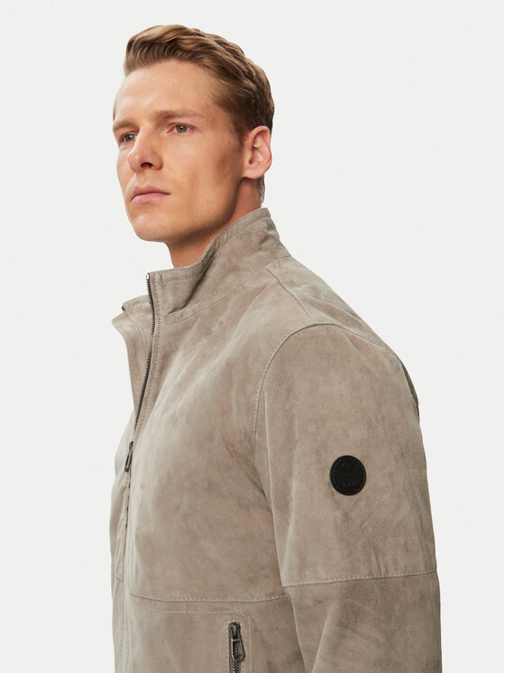 JOOP! JOOP! Lederjacke Cosmo 80100853 Grau Regular Fit