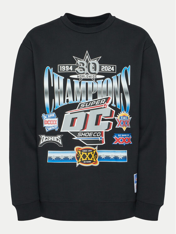 DC Mikina Old Champs ADYSF03138 Čierna Standard Fit