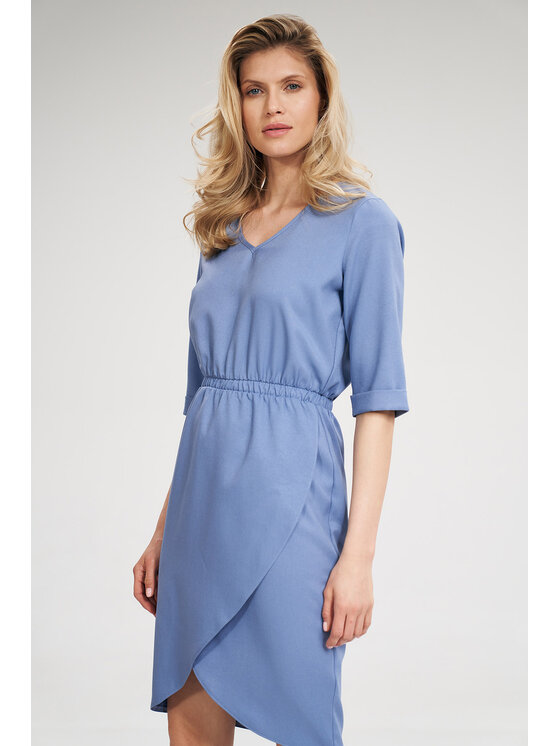 FIGL FIGL Šaty M702 Modrá Regular Fit