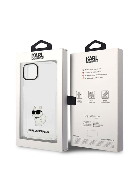 KARL LAGERFELD KARL LAGERFELD Etui na telefon IML NFT Choupette Przezroczysty
