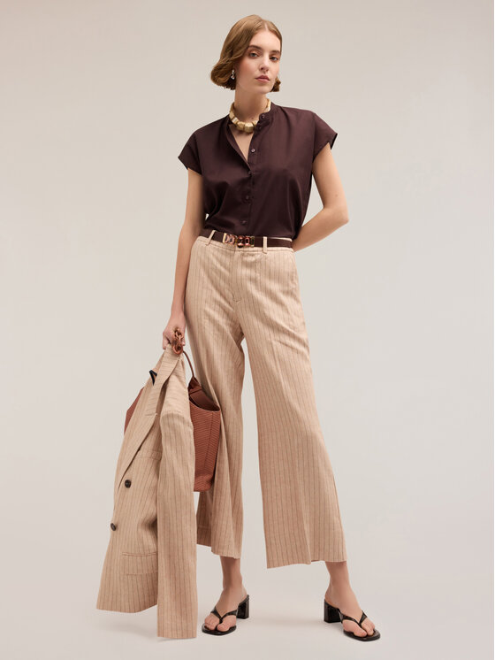 Motivi Motivi Koszula 5011W100492N022 Brązowy Regular Fit