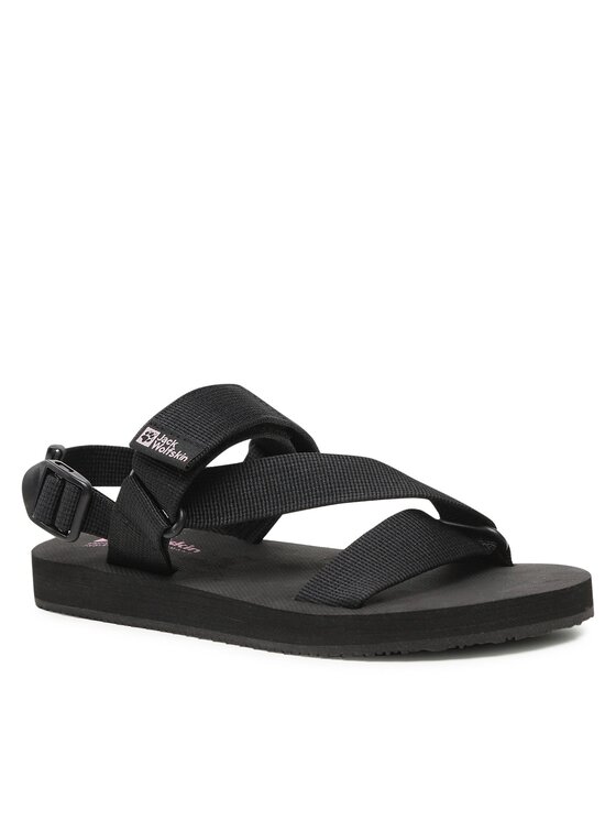 Jack Wolfskin Jack Wolfskin Sandały Urban Entdeckung Belt Sandal W 4056801 Czarny