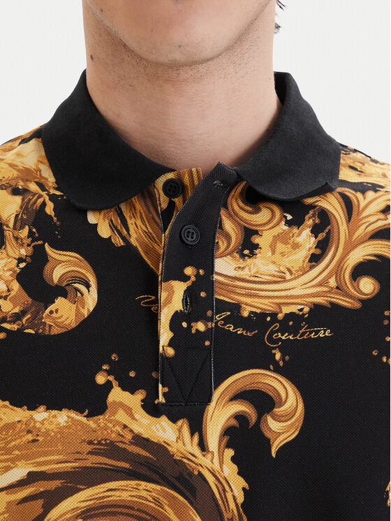 Versace Jeans Couture Versace Jeans Couture Polokošeľa 80GAG6S0 JS549 Čierna Regular Fit