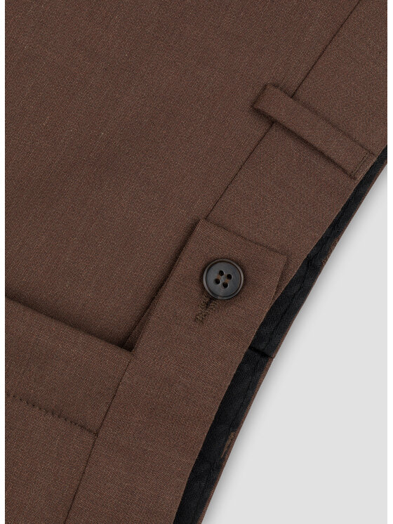 Pako Lorente Pako Lorente Spodnie garniturowe P21WF-6G-075 Brązowy Slim Fit
