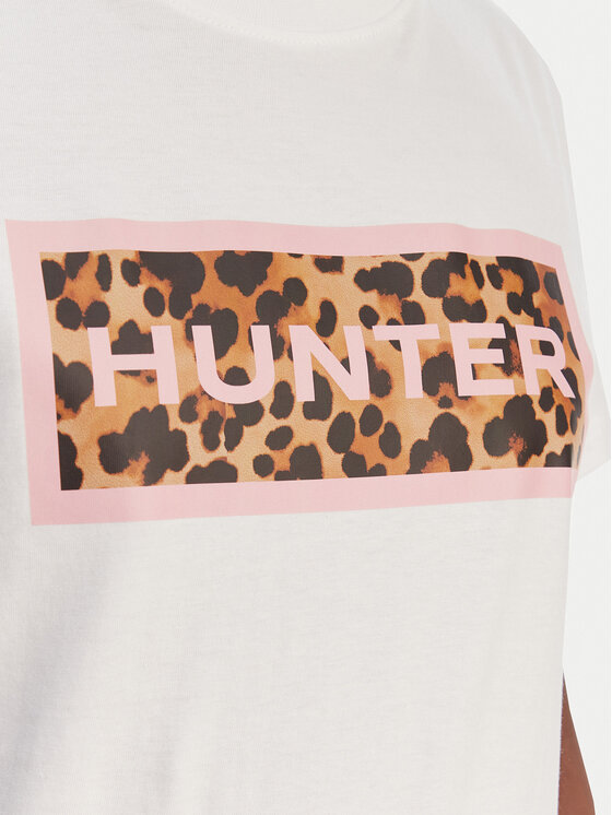 Hunter Hunter T-Shirt Essentials HARW0011261 Weiß Regular Fit