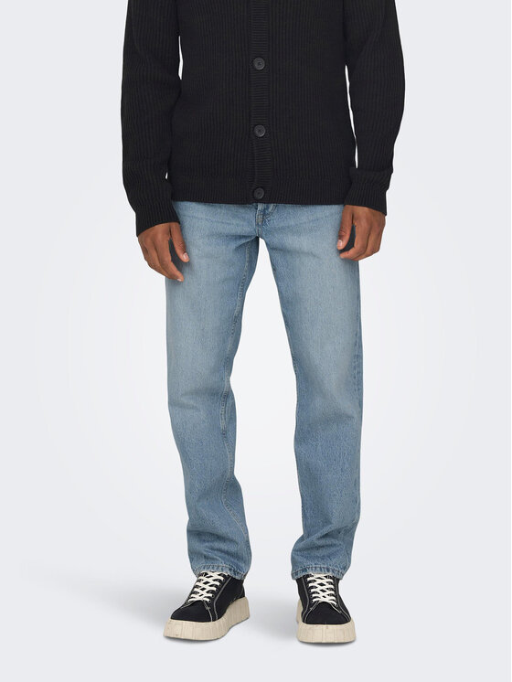 Only & Sons Only & Sons Jeans hlače Edge 22026986 Modra Loose Fit