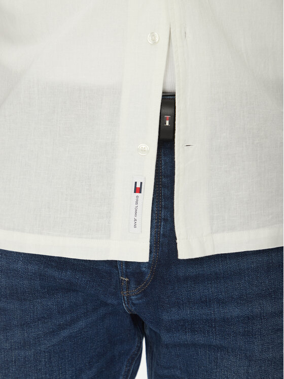 Tommy Jeans Tommy Jeans Koszula DM0DM20895 Écru Regular Fit