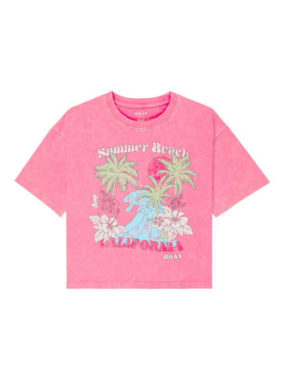 Roxy Roxy T-Shirt Daisy Season ERGZT04138 Ροζ Regular Fit