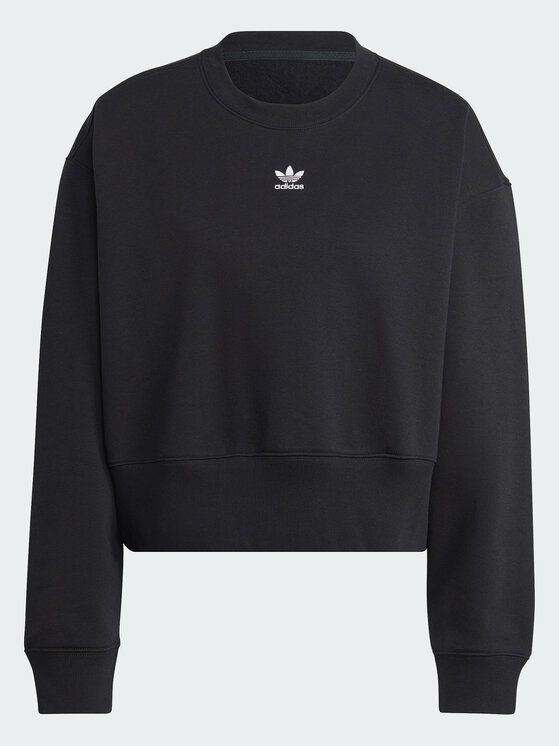 adidas adidas Majica dugih rukava adicolor Essentials IA6504 Crna Relaxed Fit