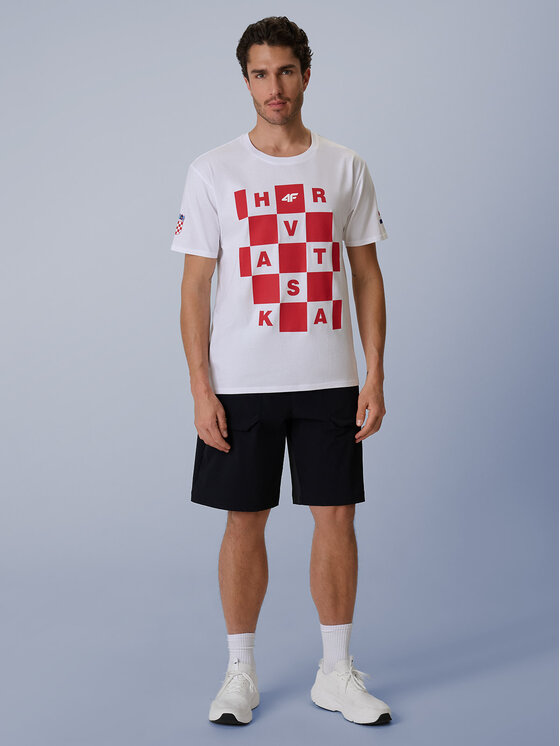 4F 4F T-Shirt TEAMWEAR Biały Regular Fit