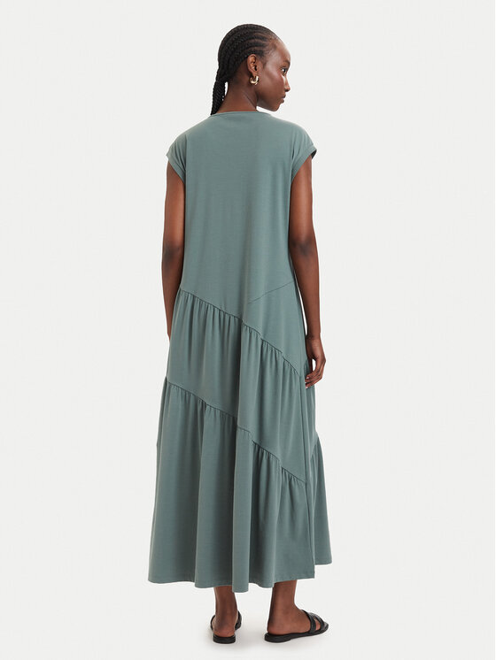 Liu Jo Sport Liu Jo Sport Vsakodnevna obleka TA6237 J3855 Temno zelena Relaxed Fit