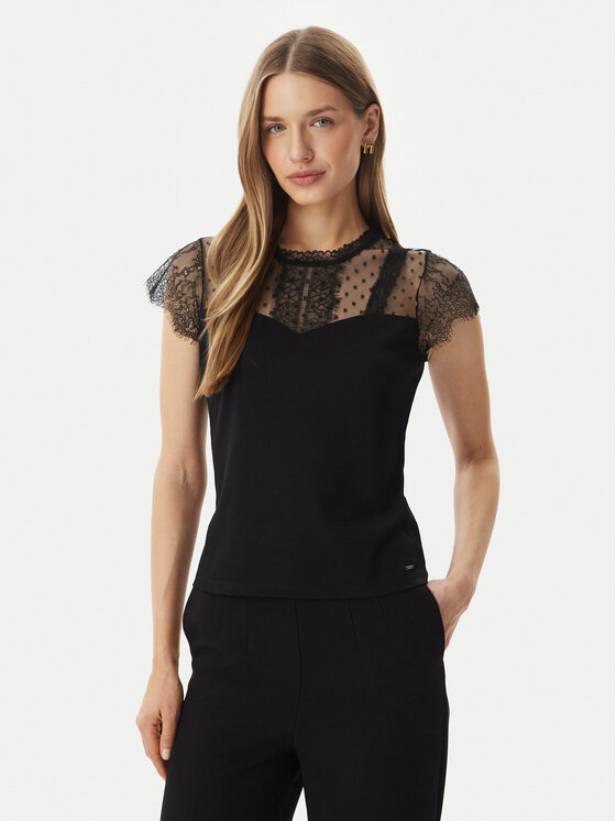 Morgan Bluză 261-DAPHNE Negru Regular Fit