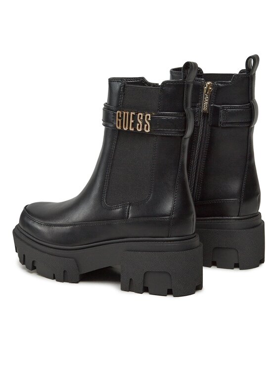 Guess Guess Bokacsizma Yelma FL8YEA ELE10 Fekete