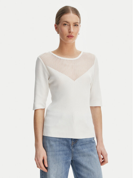 Rinascimento Rinascimento Блуза CFM0012240003 Бял Slim Fit