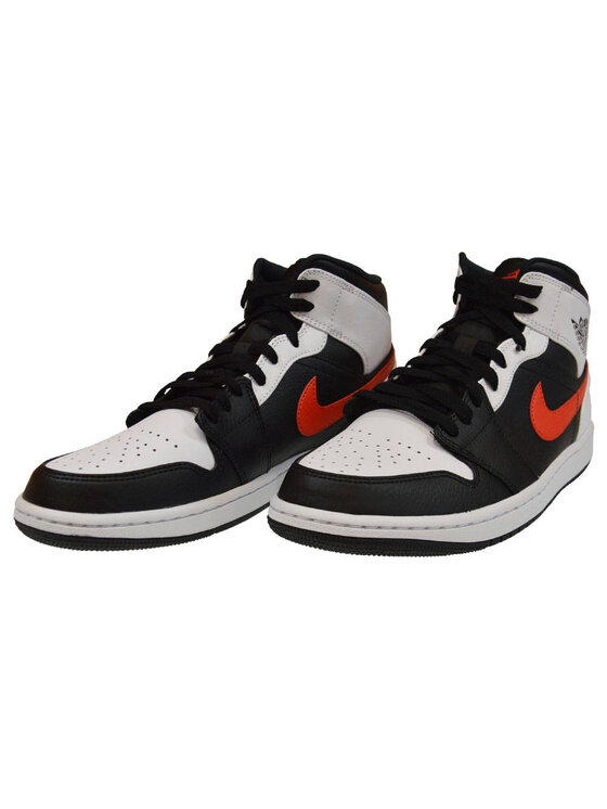 Nike Nike Sneakersy 1 Mid Metalic Obsydian Biały