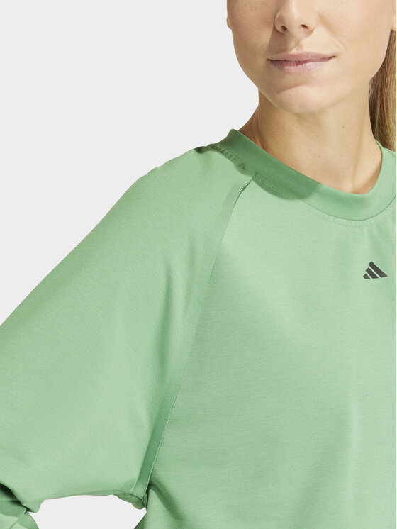 adidas adidas Funkčná mikina Power IT9198 Zelená Loose Fit