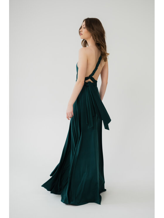 ROSE AVENUE ROSE AVENUE Sukienka wieczorowa MULTIWAY Zielony Long Fit