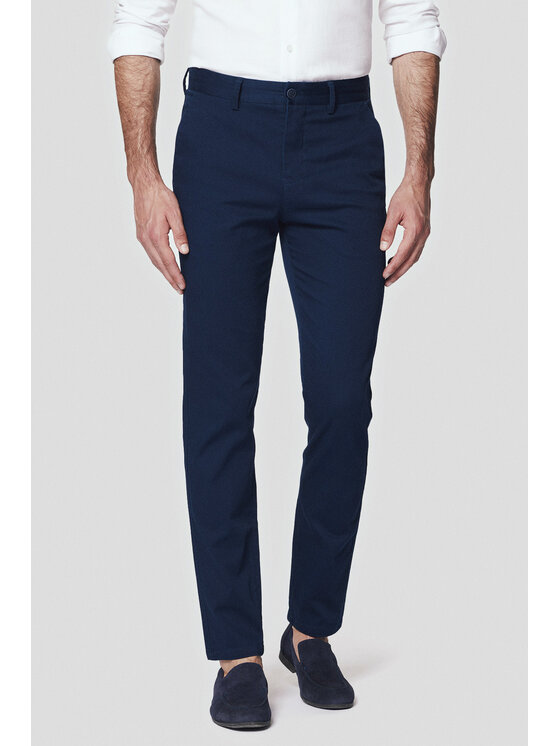 Lancerto Lancerto Chinosy Maroko SP082124000002 Granatowy Slim Fit