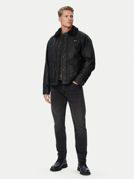 Karl Lagerfeld Jeans Karl Lagerfeld Jeans Демісезонна куртка B4M14022 Чорний Relaxed Fit