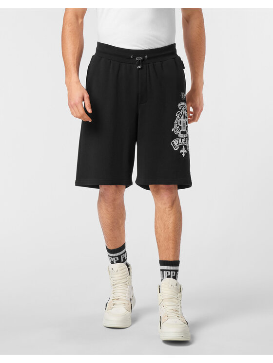 PHILIPP PLEIN PHILIPP PLEIN Szorty sportowe 24327 Czarny Jogger Fit