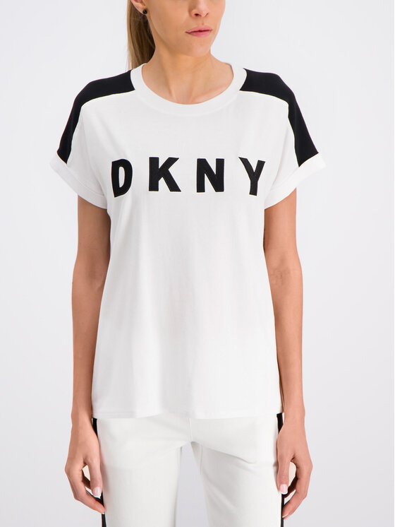DKNY Sport Majica DP9T6629 Bela Relaxed Fit