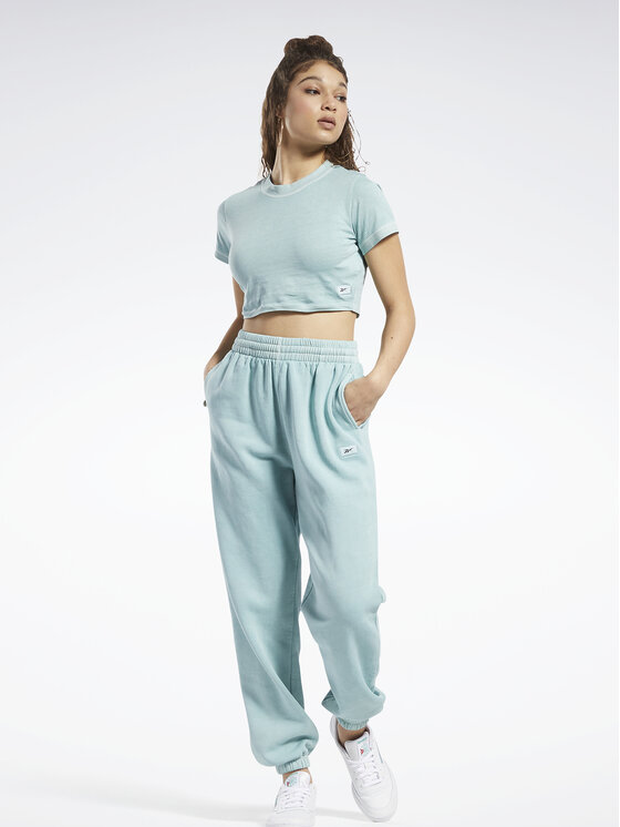 Reebok Reebok Футболка Classics Natural Dye Cropped Fitted T-Shirt HK4968 Сірий