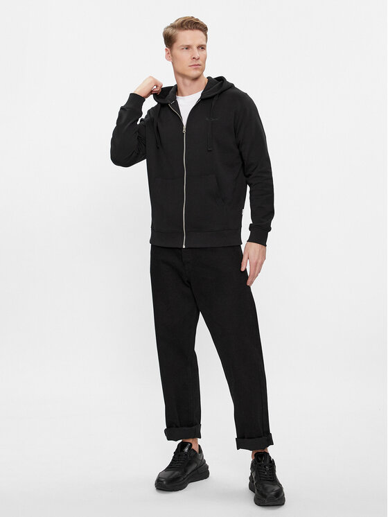 Pepe Jeans Pepe Jeans Mikina Joe Zip PM582572 Černá Regular Fit