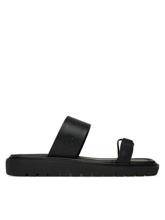 Şlapi Calvin Klein Jeans Rope Sandal Soft Lth Mg YW0YW01864 Negru
