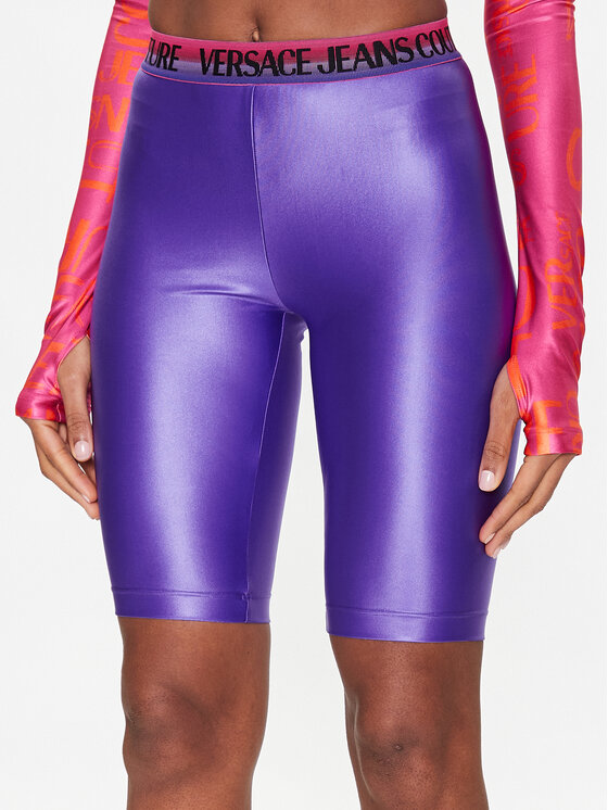 Női Sport rövidnadrág Versace Jeans Couture, Méret: 42, Lila, 74HAC106