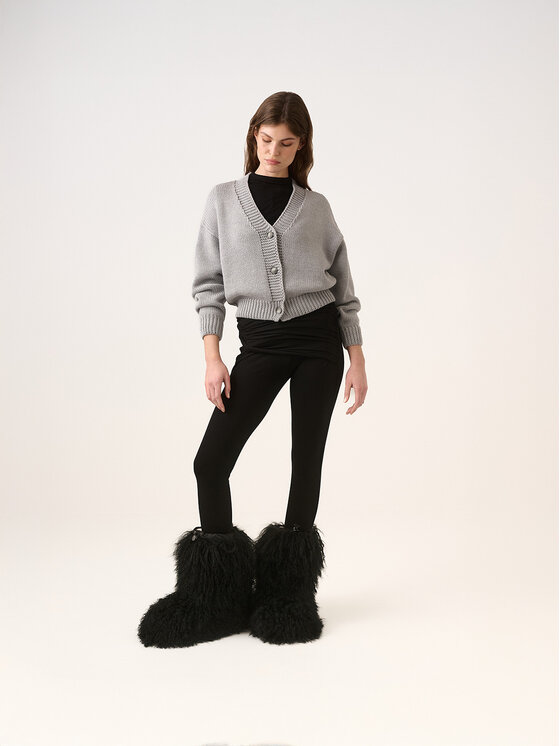 La Mania La Mania Sweter NATIE Szary Classic Fit