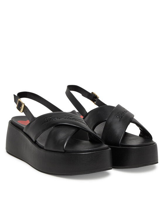 LOVE MOSCHINO LOVE MOSCHINO Sandali JA16187I0MIA0000 Črna