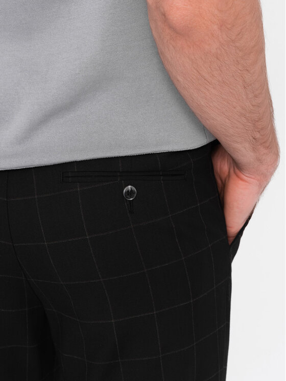 Ombre Ombre Chino kalhoty OM-PACP-0187 Černá Regular Fit