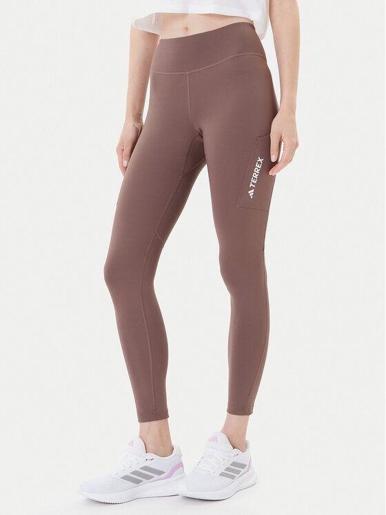 adidas adidas Leggings Terrex Multi JM0422 Smeđa Slim Fit