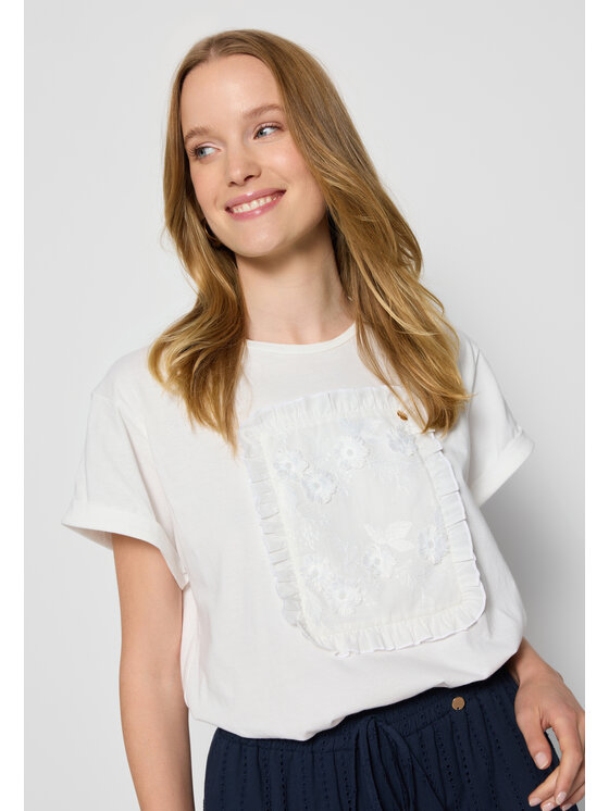 BIZUU BIZUU T-Shirt MIRADO Bílá Standard Fit