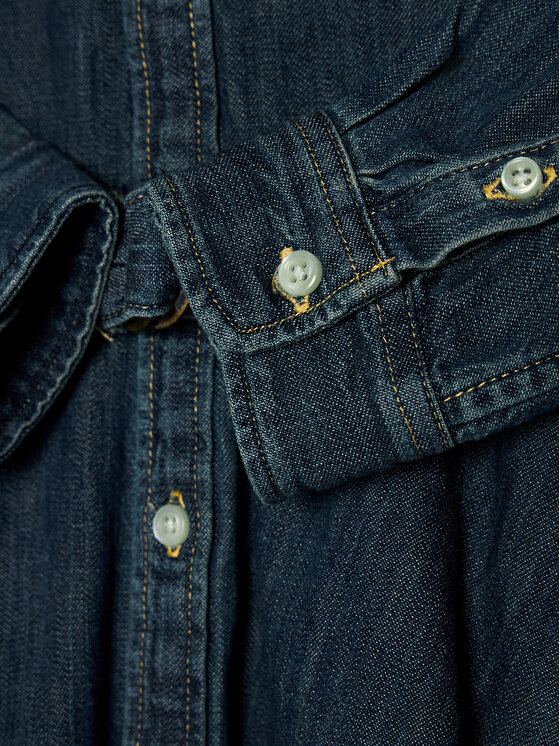 Polo Ralph Lauren Polo Ralph Lauren Повсякденна сукня Denim Shirtd 313698860001 Cиній Regular Fit