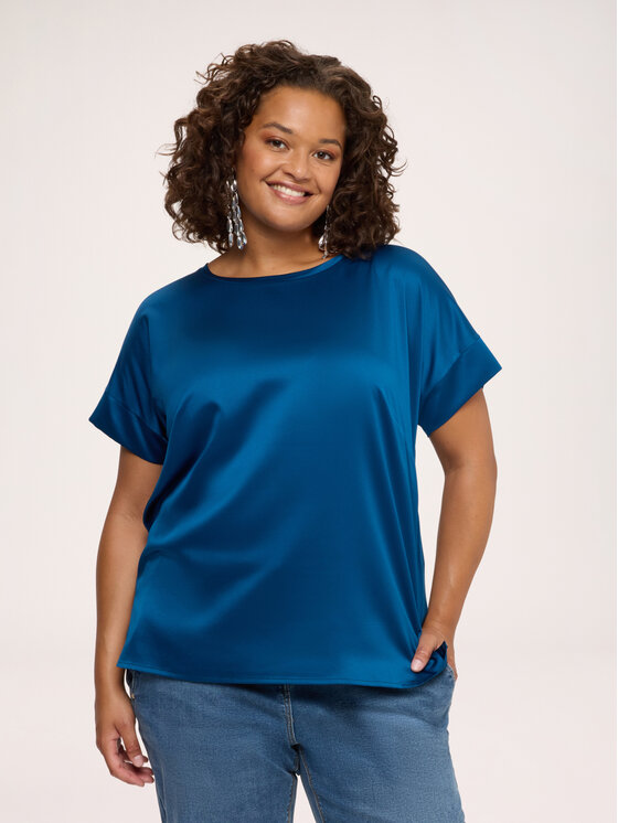 Fiorella Rubino Fiorella Rubino T-Shirt G0D3L009276N034 Niebieski Regular Fit