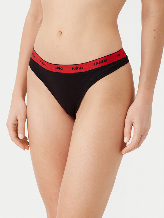 Női Tanga HUGO, Méret: L, Fekete, 50510622