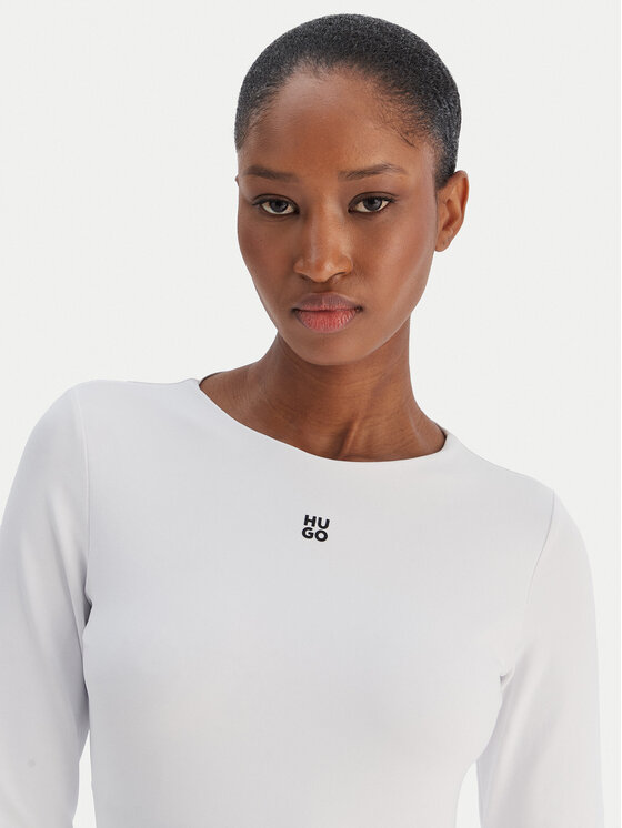 HUGO HUGO Halenka Dasiia 50545208 Bílá Slim Fit
