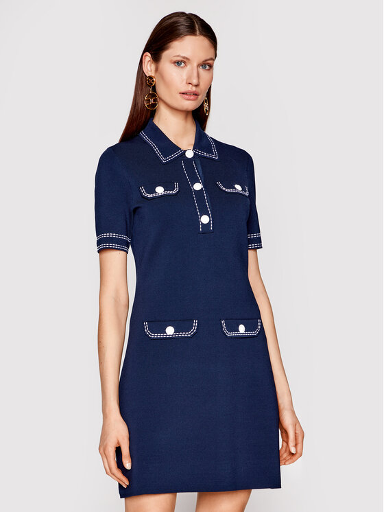 MICHAEL Michael Kors MICHAEL Michael Kors Trikotažinė suknelė MS1802VBVC Tamsiai mėlyna Regular Fit