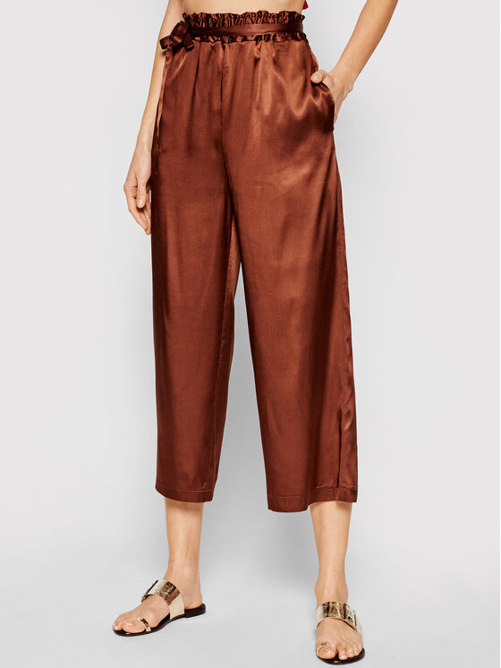 PINKO Pinko Culotte nadrág Anima Fragile 20211 PSPG 1N135H 8521 Barna Regular Fit