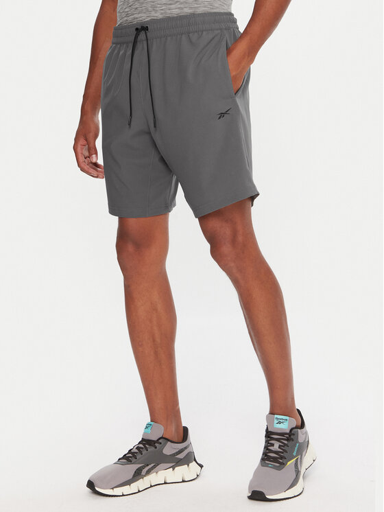Reebok Reebok Pantaloni scurți sport RK25181CCM Gri Regular Fit