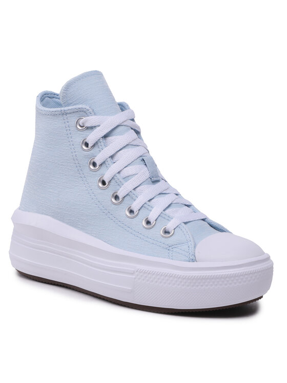 Converse Sneakers aus Stoff Chuck Taylor All Star Move Platform Junior A03015C Himmelblau Modivo