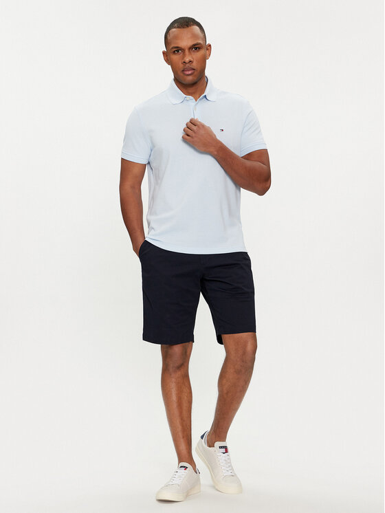 Tommy Hilfiger Tommy Hilfiger Bavlnené šortky Harlem MW0MW23568 Tmavomodrá Regular Fit