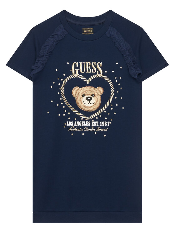 Guess Rochie de zi K6RK01 KAUH0 Bleumarin Regular Fit