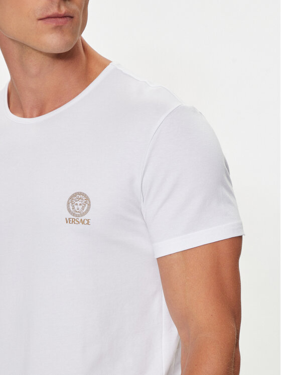 Versace Versace Súprava tričiek AU10193 1A10011 Biela Slim Fit