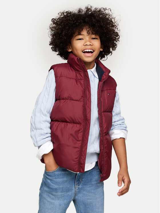 Tommy Hilfiger Vesta Essential KB0KB08557 Bordová Regular Fit