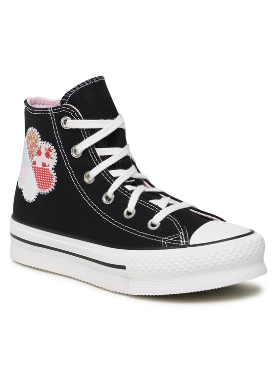 Converse Converse Tenisice Chuck Taylor All Star Eva Lift Hi A05166C Crna