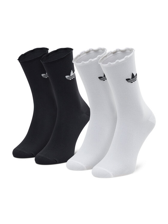 adidas adidas Dlouhé ponožky Ruffle Crw 2Pp HC9532 Černá