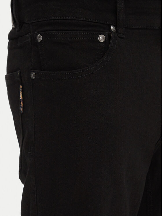 Just Cavalli Just Cavalli Farmer 78OAB5S0 Fekete Slim Fit