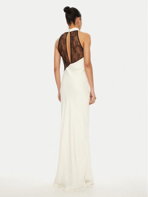 ROTATE ROTATE Abendkleid 113928 Weiß Slim Fit